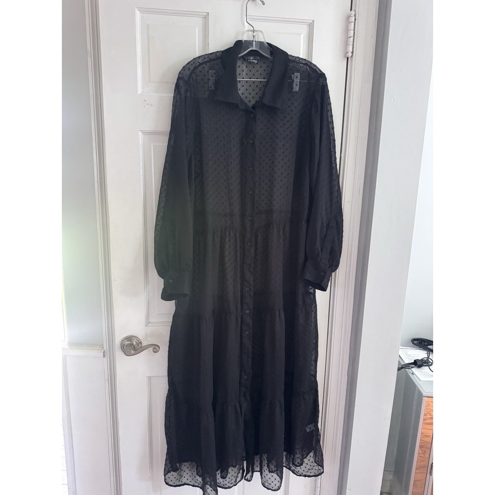 Black Sheer Long Dress